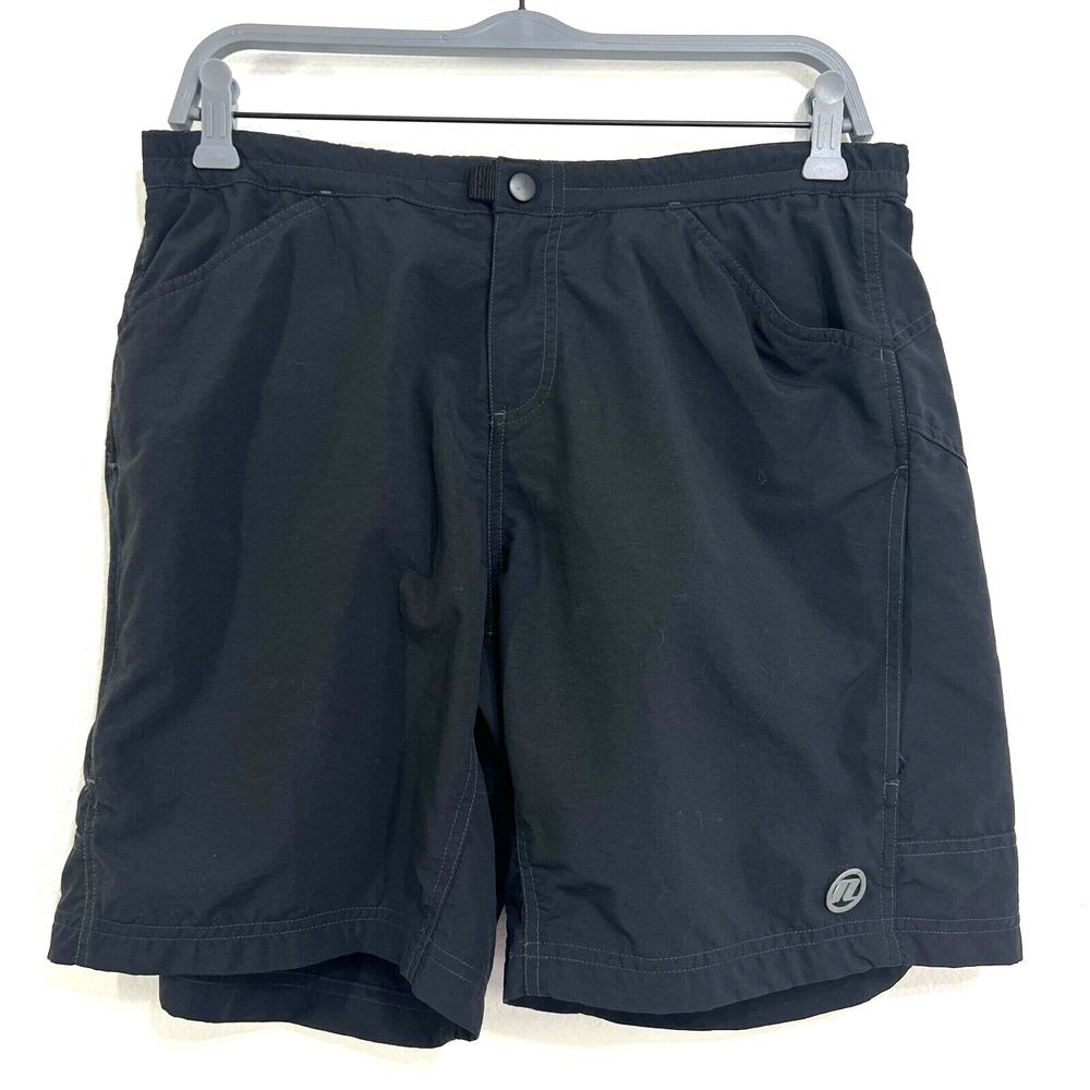 Novara Shorts Cycling‎ Bike Athletic Casual Black Nylon Mens  Size M